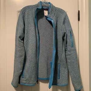 Patagonia Blue Sweater Fleece Jacket - Womens XL